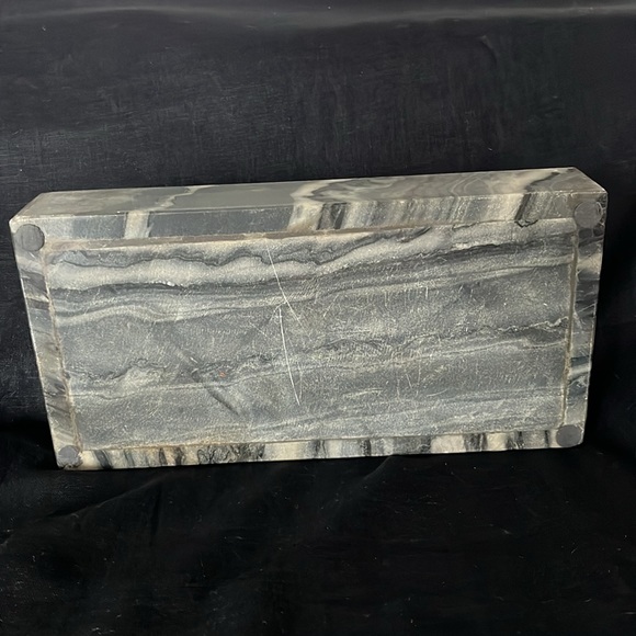 Grey Black Marble Stone Tray - Picture 7 of 9